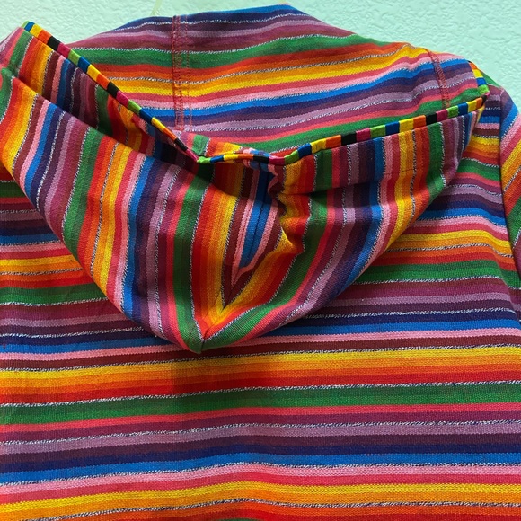 Rainbow Striped Zip-up Hoodie - Picture 15 of 16